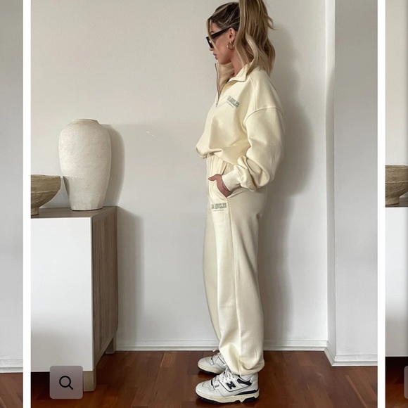 Beige Botany Butter Yellow Sweatpant Set - Picture 2 of 6